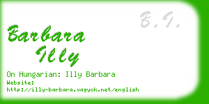 barbara illy business card
